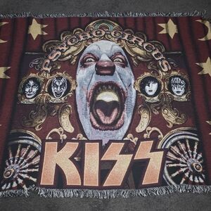 1999 KISS Psycho Circus Tapestry Blanket
